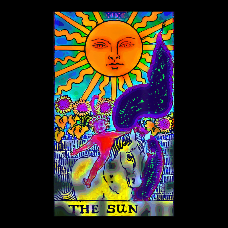 Sun Tarot Card T Shirt Bold Colors Psychic Tee Shirt Kids Cap | Artistshot