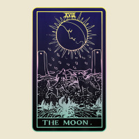 The Moon Tarot Card Witch Aesthetic Witchy Major Arcana T Shirt Cropped Hoodie | Artistshot