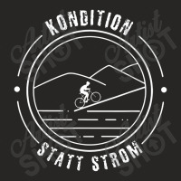 Kondition Statt Strom Berge Geschenk Mountainbiker Rad Manner Ladies Fitted T-shirt | Artistshot