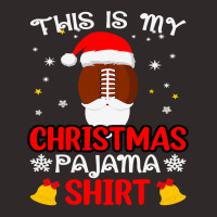 Football This Is My Christmas Pajama Funny Santa Football 412 Racerback Tank | Artistshot