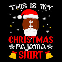 Football This Is My Christmas Pajama Funny Santa Football 412 Women's V-neck T-shirt | Artistshot