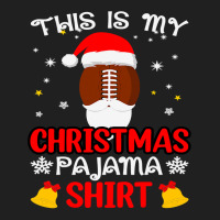 Football This Is My Christmas Pajama Funny Santa Football 412 Ladies Polo Shirt | Artistshot