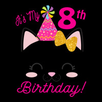 Kids Its My 8th Birthday Shirt Girl Kitty Cat Theme Party (eight) Prem Zipper Hoodie | Artistshot