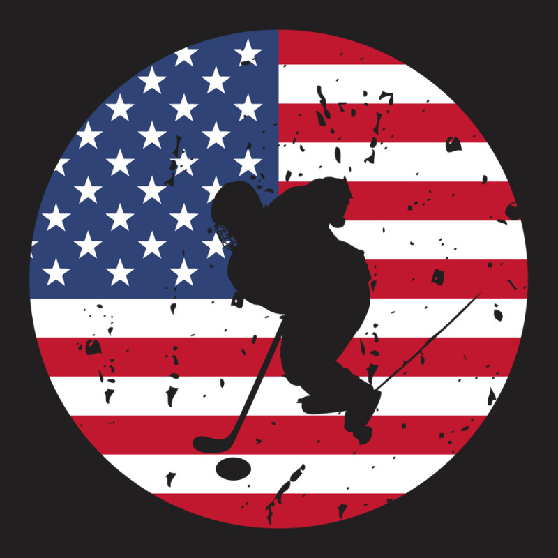 4th Of July Flag Hockey T-shirt | Artistshot