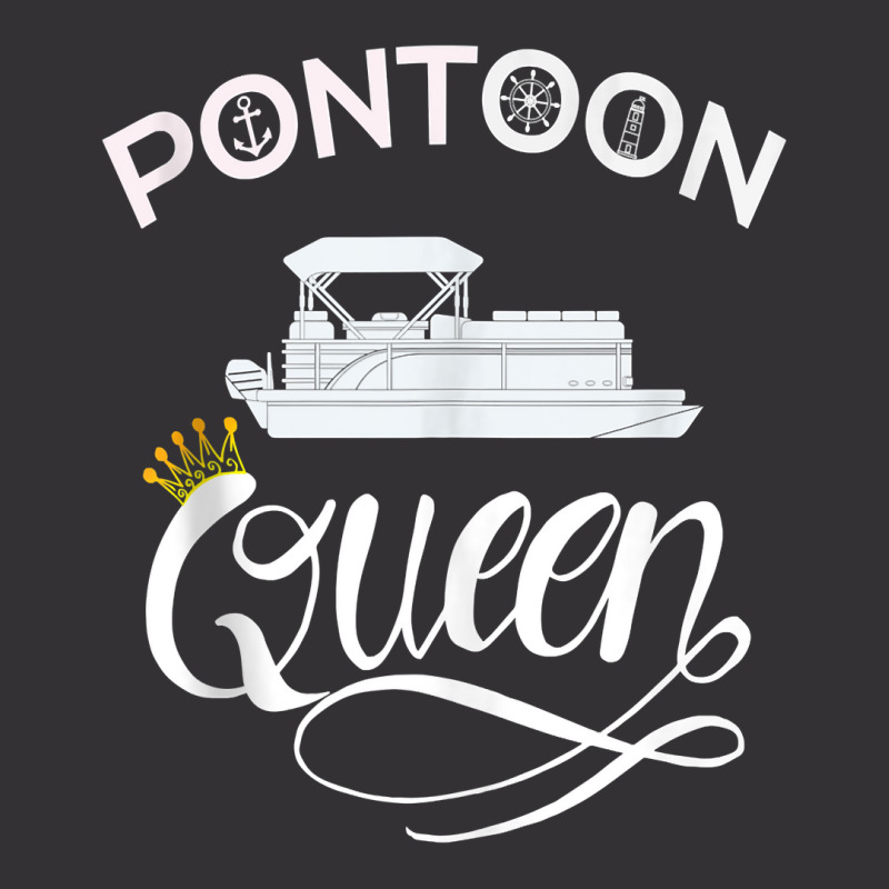 Pontoon Queen Shirt Funny Pontoon Boat Accessories Tank Top Vintage Hoodie | Artistshot