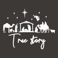 Christian True Story Nativity Christmas Baby Jesus Manger Catholic 433 Bucket Hat | Artistshot