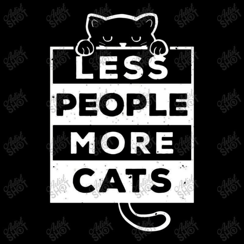 Less People More Cats V-Neck Tee by netintern | Artistshot