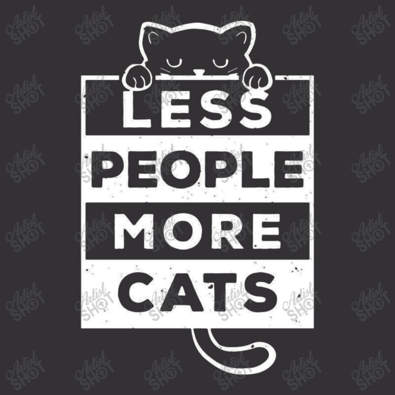 Less People More Cats Vintage Hoodie by netintern | Artistshot