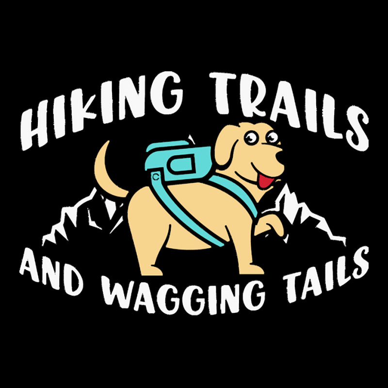 Hiking Lover T  Shirt Hiking Trails And Wagging Tails T  Shirt (1) Adjustable Cap | Artistshot