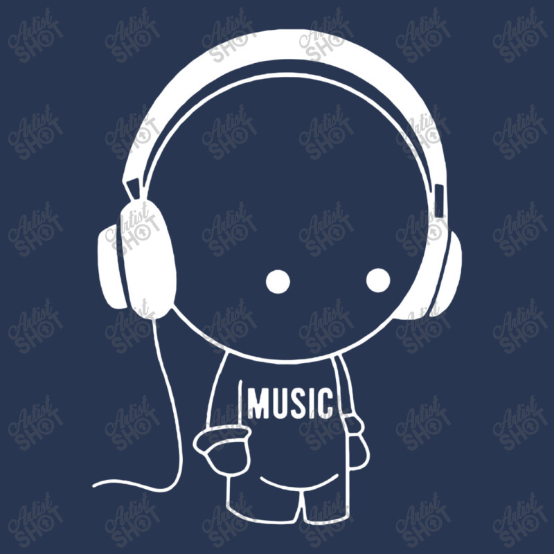 Music Character With Headphones Men Denim Jacket by netintern | Artistshot