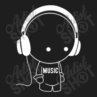 Music Character With Headphones Classic T-shirt | Artistshot