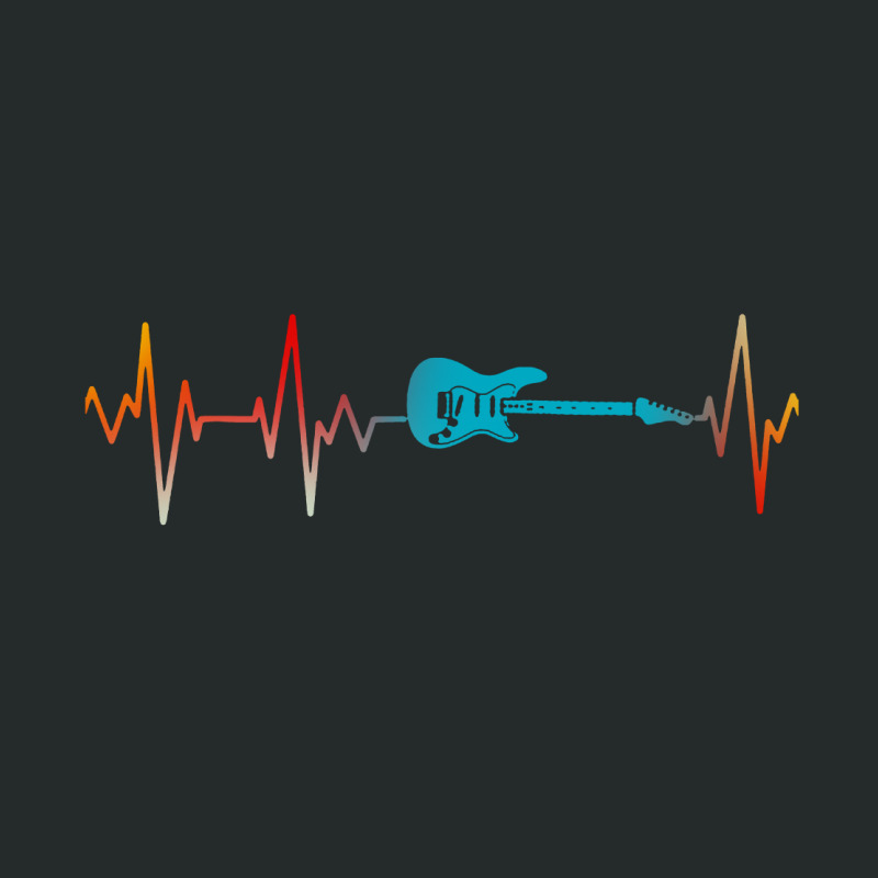 Guitar Heartbeat Women's Triblend Scoop T-shirt by jurdex Tees | Artistshot