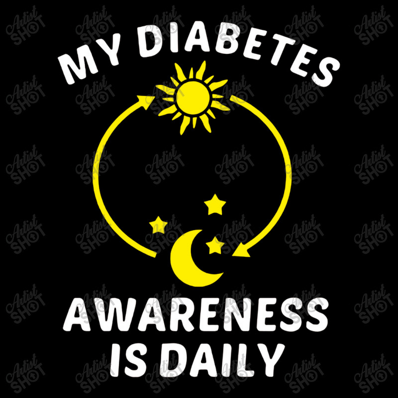 My Diabetes Awareness Is Daily Portrait Canvas Print by netintern | Artistshot