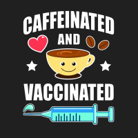 Coffee Lover Caffeinated And Vaccinated Ladies Polo Shirt | Artistshot