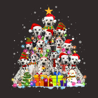 Dalmatian Dog Christmas Pajama Dalmatian Tree Xmas Dog Dad Mom 219 Dog Racerback Tank | Artistshot