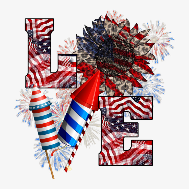 Love Sunflower Firecrackers, 4th Of July Independence Day Champion Hoodie | Artistshot