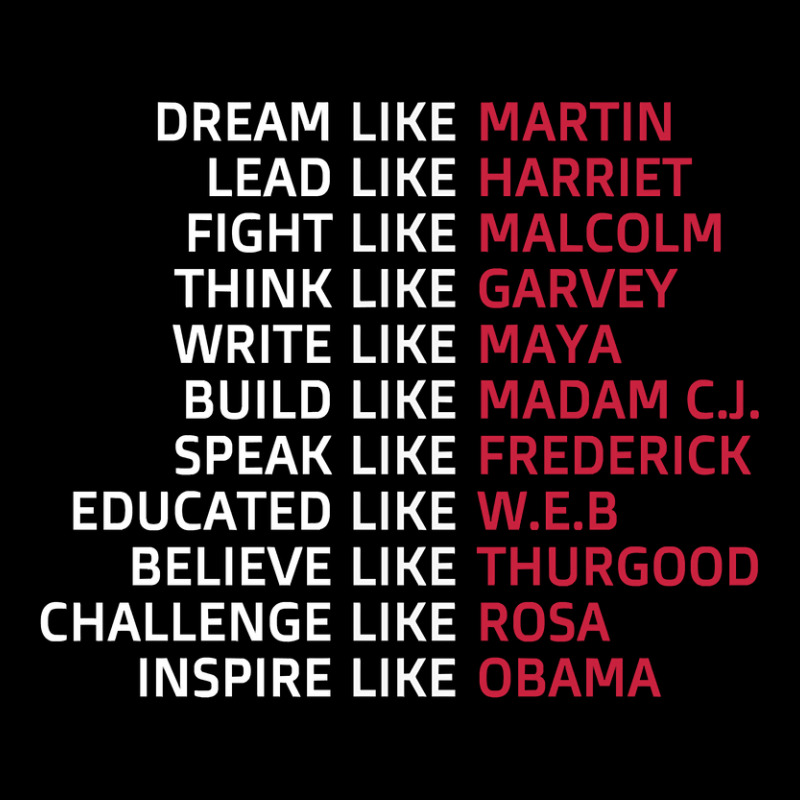 Dream Like Martin Lead Like Harriet Black Pride V-neck Tee | Artistshot