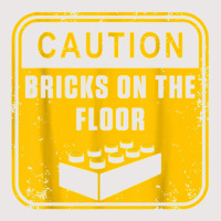 Caution Bricks On Floor Master Builder Building Blocks Pocket T-shirt | Artistshot