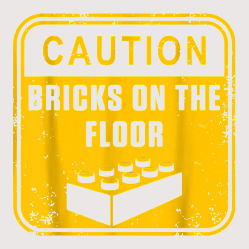 Caution Bricks On Floor Master Builder Building Blocks Pocket T-Shirt by saterseim | Artistshot