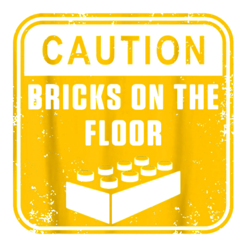 Caution Bricks On Floor Master Builder Building Blocks Unisex Hoodie by saterseim | Artistshot