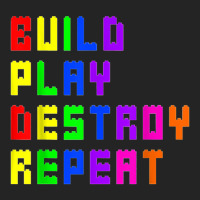 Build Play Destroy Building Blocks Master Builder Engineer 3/4 Sleeve Shirt | Artistshot