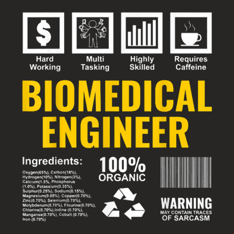 Biomedical Engineer Facts Label Biomedical Engineering Ladies Fitted T-Shirt by saterseim | Artistshot