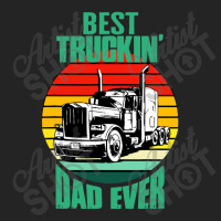 Best Truckin' Dad Ever Retro Trucker Dad Funny 3/4 Sleeve Shirt | Artistshot