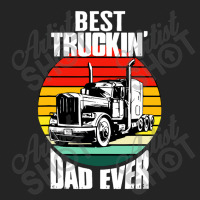 Best Truckin' Dad Ever Retro Trucker Dad Funny 3/4 Sleeve Shirt | Artistshot