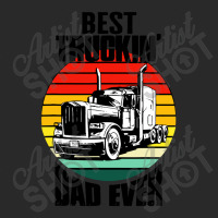 Best Truckin' Dad Ever Retro Trucker Dad Funny Printed Hat | Artistshot