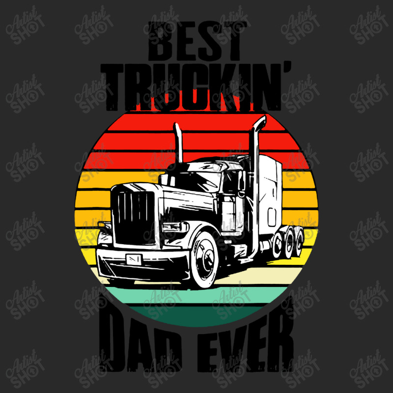 Best Truckin' Dad Ever Retro Trucker Dad Funny Printed hat by chagoi | Artistshot