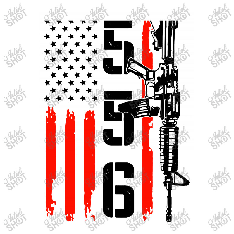 Ar 15 American Flag   Ar15 Rifle Sling Maternity Scoop Neck T-shirt by jessicafreya | Artistshot