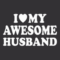 I Love My Awesome Husband Vintage Hoodie | Artistshot