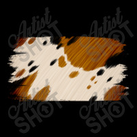 Cowhide Black And Light Brown Brushstroke Cropped Sweater | Artistshot