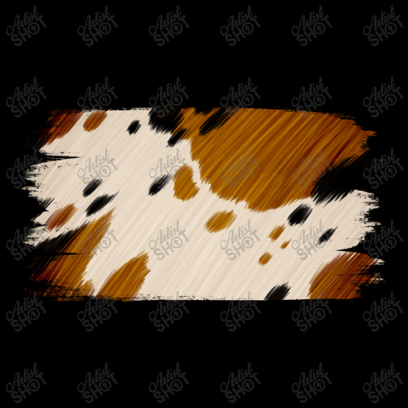 Cowhide Black And Light Brown Brushstroke Cropped Sweater | Artistshot