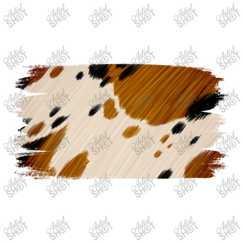 Cowhide Black And Light Brown Brushstroke Maternity Scoop Neck T-shirt | Artistshot