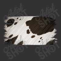 Cowhide Black And White Brush Strokes Background Vintage Hoodie And Short Set | Artistshot