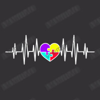 Colorful Puzzle Heartbeat  T Shirt Vintage Hoodie And Short Set | Artistshot