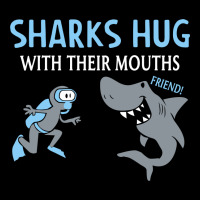 Sharks Hug With Their Mouths Fleece Short | Artistshot