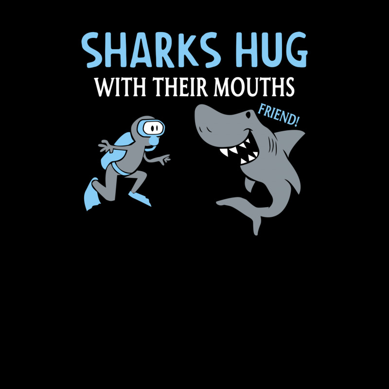 Sharks Hug With Their Mouths Fleece Short | Artistshot