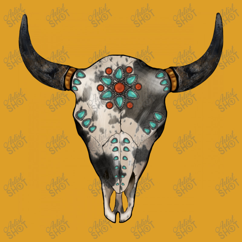 Cowhide Bull Skull T-shirt | Artistshot