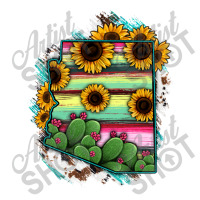 Arizona Map Sunflower Cactus Serape Baby Bodysuit | Artistshot