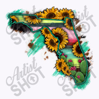 Florida Map Sunflower Cactus Serape Tank Top | Artistshot