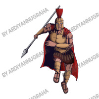 Spartan Warrior Mascot Character Design Vector Illustration Youth Hoodie | Artistshot