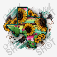 Texas Map Sunflower Cactus Serape Youth 3/4 Sleeve | Artistshot