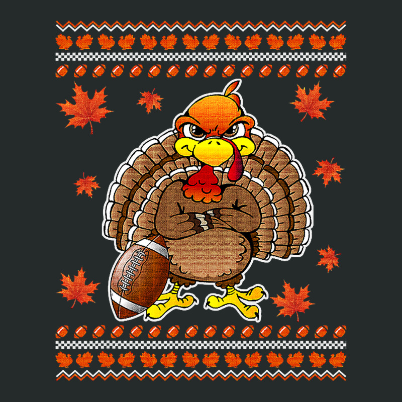 Football Turkey Football Thankful Thanksgiving Christmas Funny 404 Women's Triblend Scoop T-shirt by hopelessoon | Artistshot