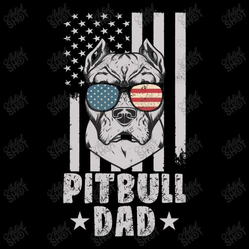 Mens Pitbull Dad American Usa Flag | Pitbull Dog Lovers Maternity Scoop Neck T-shirt by John Phillips | Artistshot