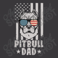 Mens Pitbull Dad American Usa Flag | Pitbull Dog Lovers Ladies Curvy T-shirt | Artistshot