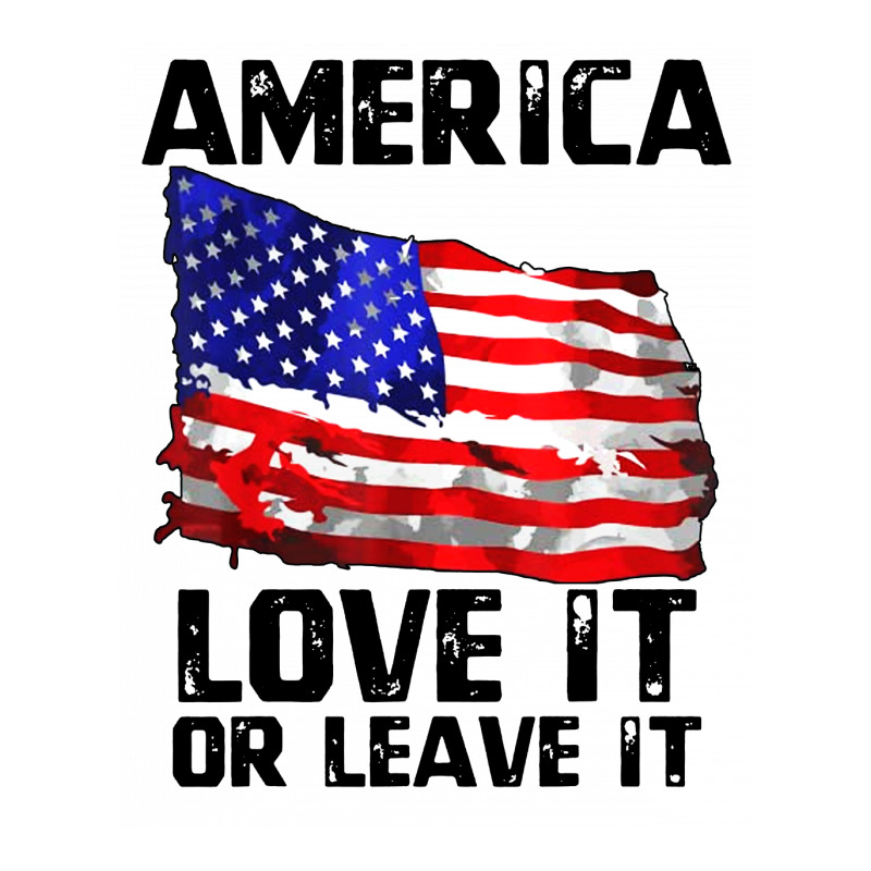 Love It Or Leave It Patriotic American Youth Zipper Hoodie | Artistshot