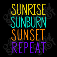 Sunrise Sunburn Sunset Repeat Cropped Sweater | Artistshot