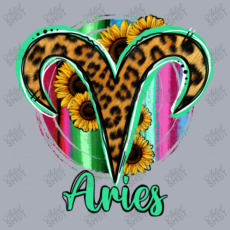 Aries Zodiac Sign Sunflower Leopard Serape Tank Dress by RanaPortraitStore | Artistshot